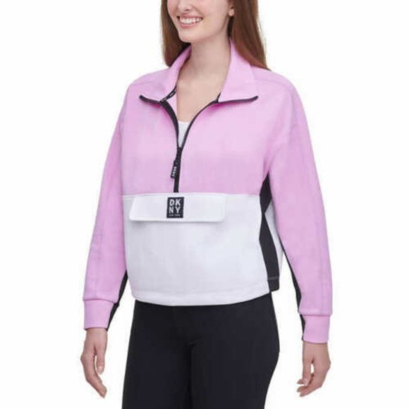 DKNY 1/2 Zip Pullover Sport Sweater, NWOT - Picture 2 of 5